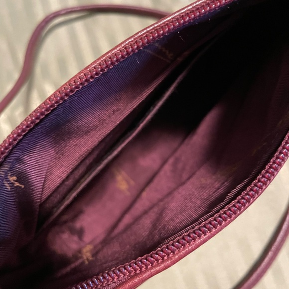 Etienne Aigner Deep Burgundy Leather Shoulder Bag - Picture 11 of 11